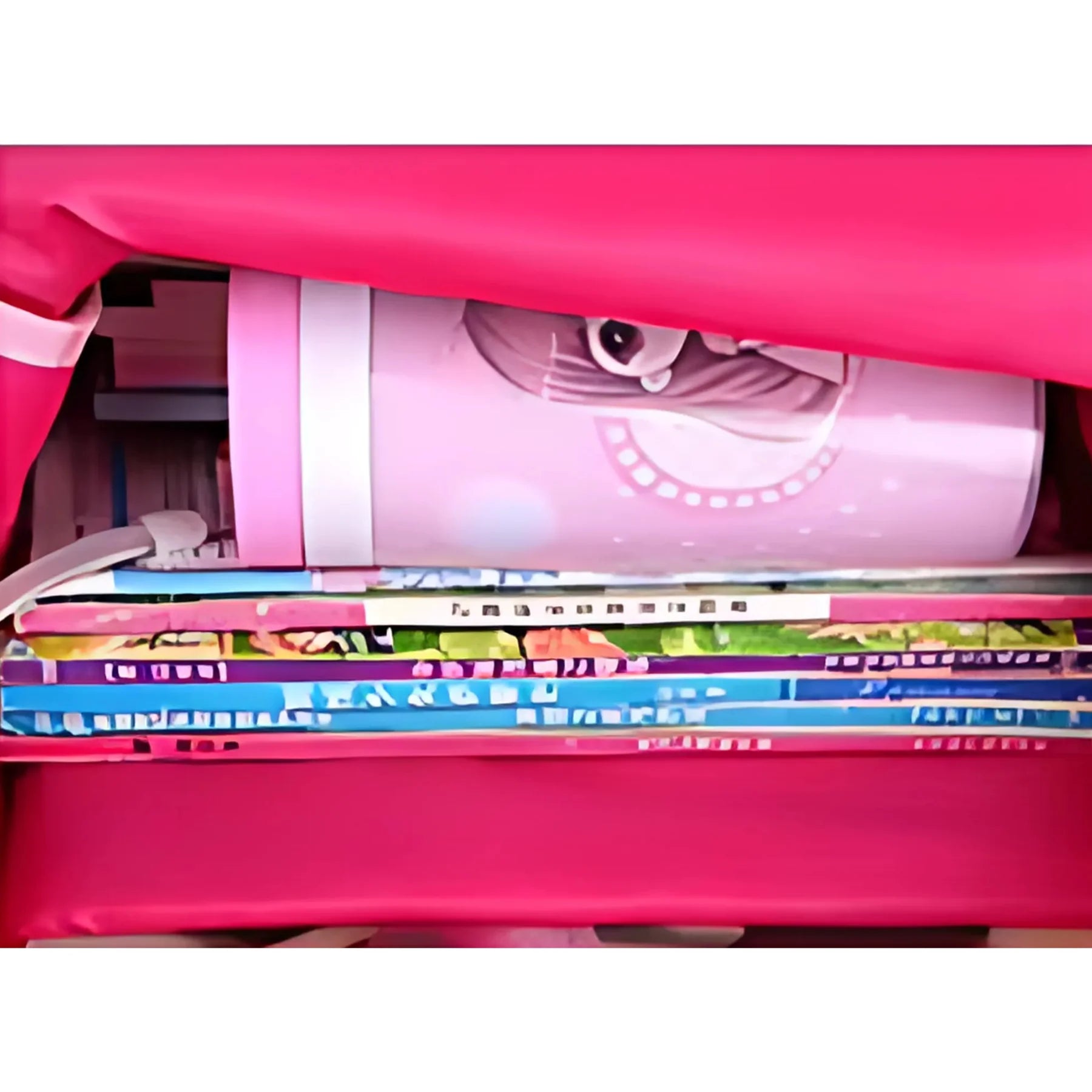 Mochila Escolar Feminina CharmingKid Rosa + 2 Bolsas Inclusas � Kit Completo para Estudantes