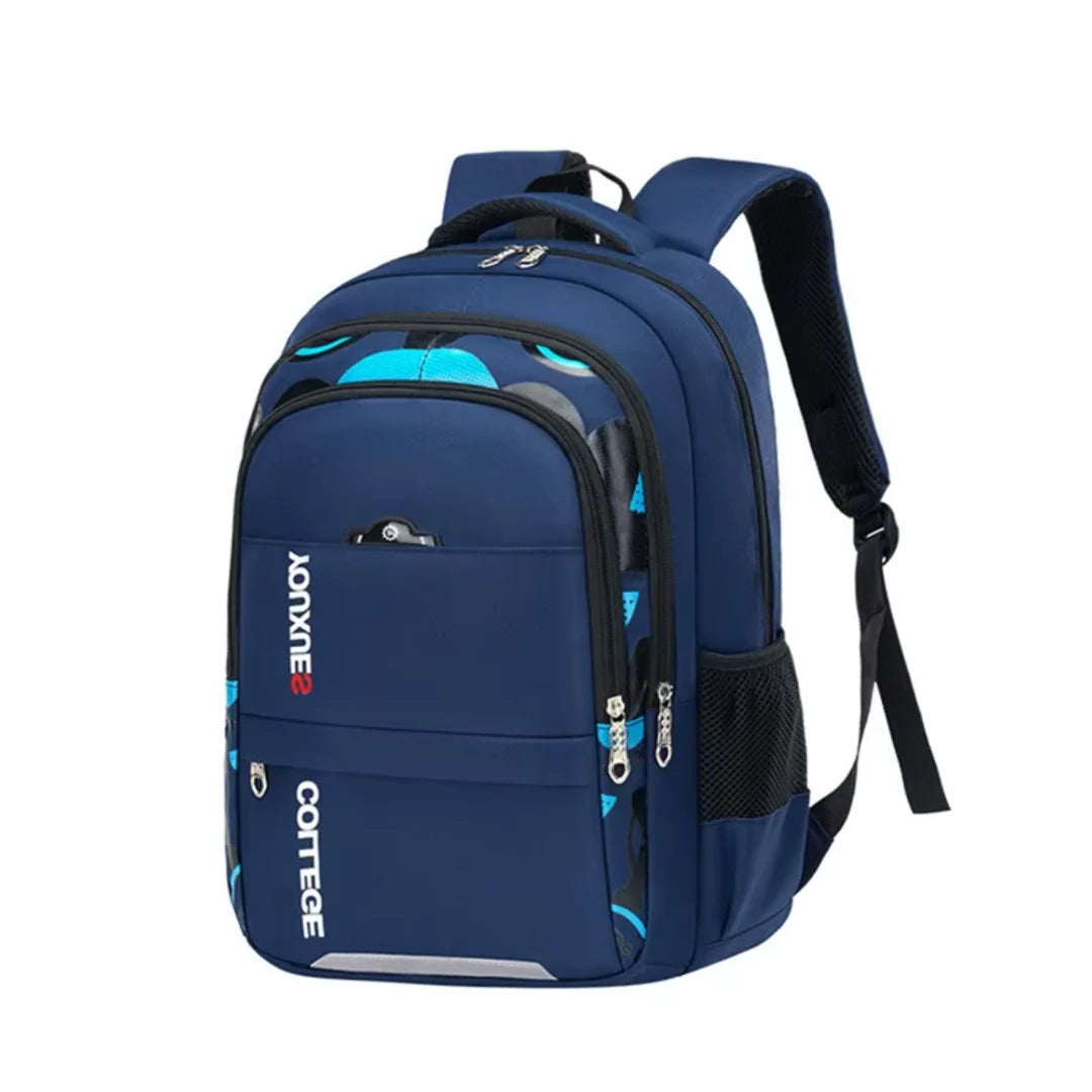 Mochila escolar azul PrimePack imperme�vel para meninos