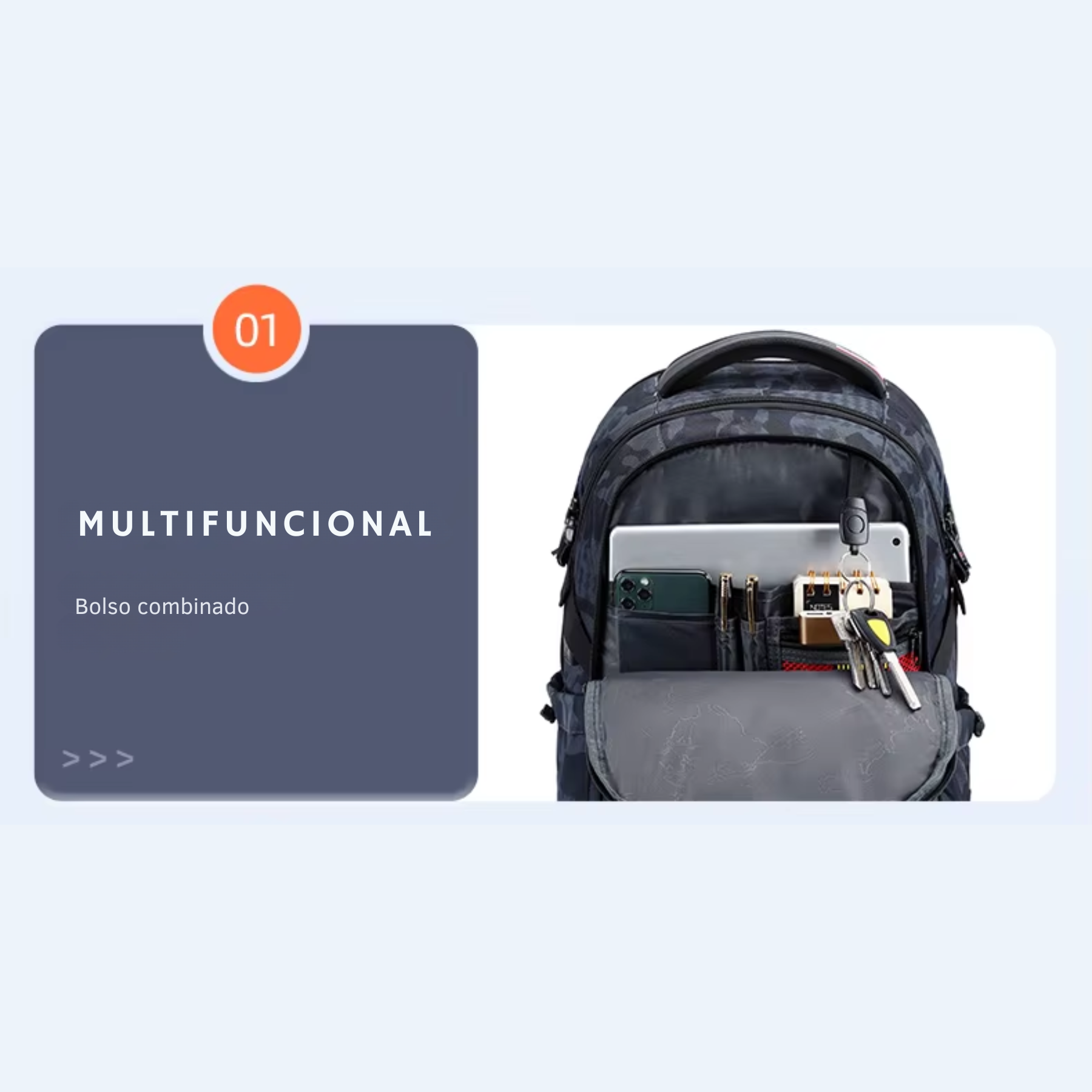 Mochila Escolar SchoolPro Camuflada