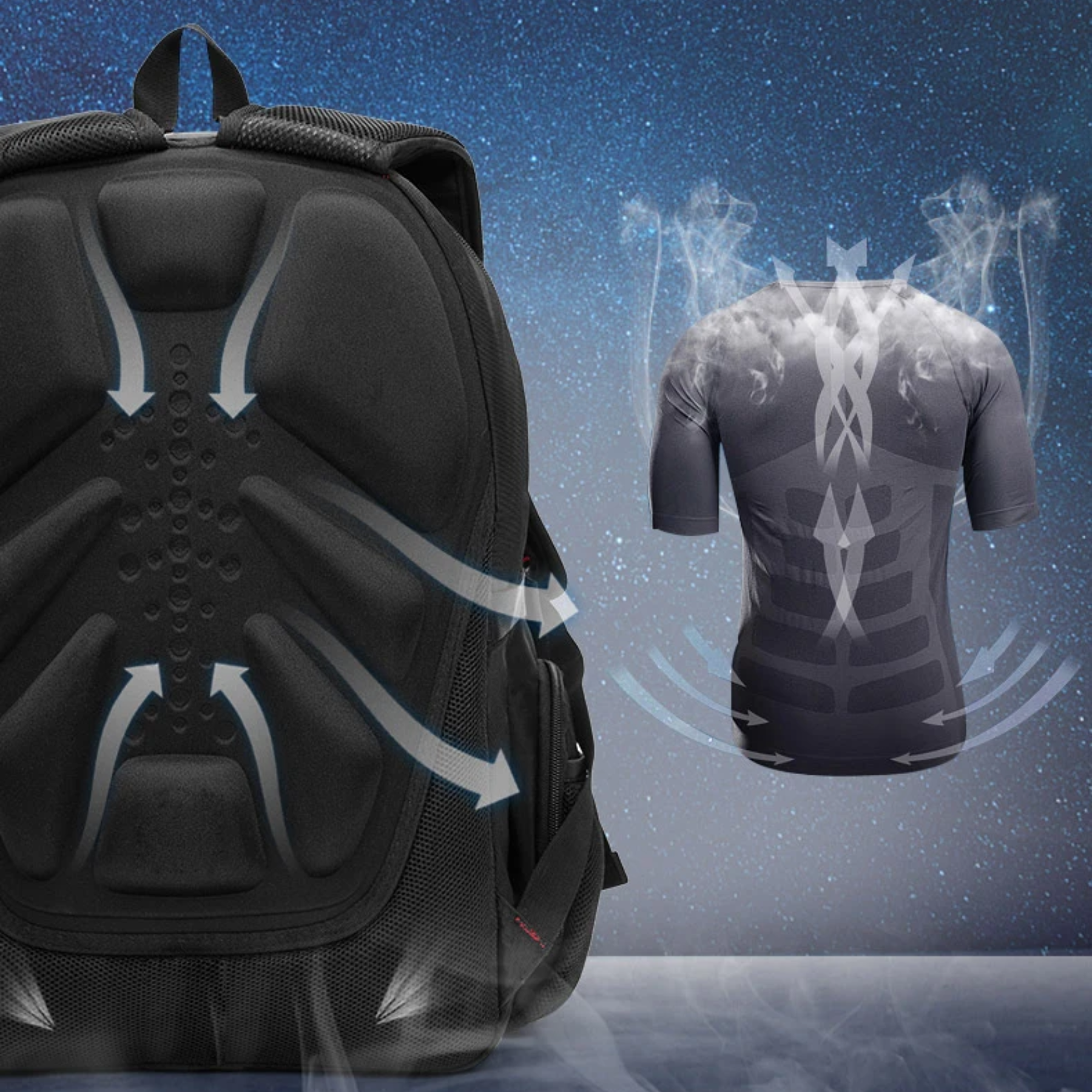 Mochila Masculina Preta NimbusPack universitária com grande capacidade