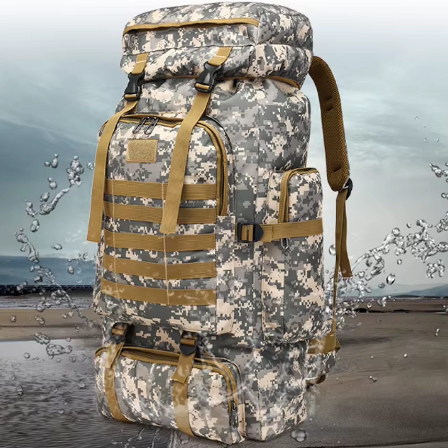 Camuflagem militar robusta e acabamento resistente TrekMaster
