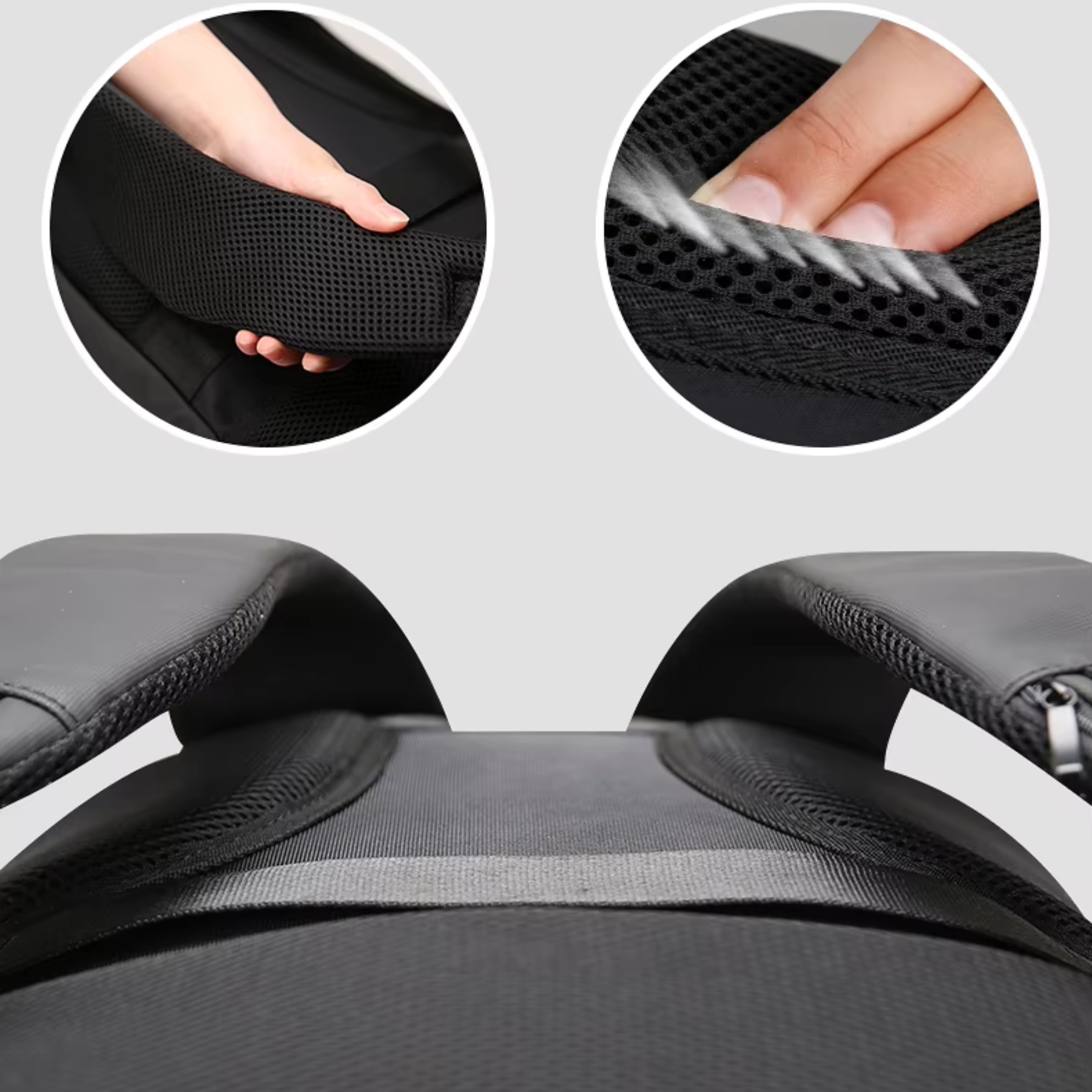 Mochila preta premium masculina para viagem de negócios