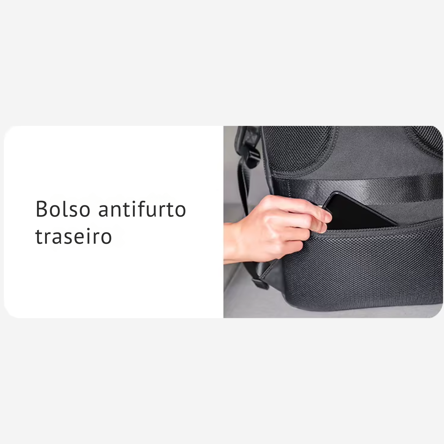 Mochila executiva masculina impermeável para laptop 17