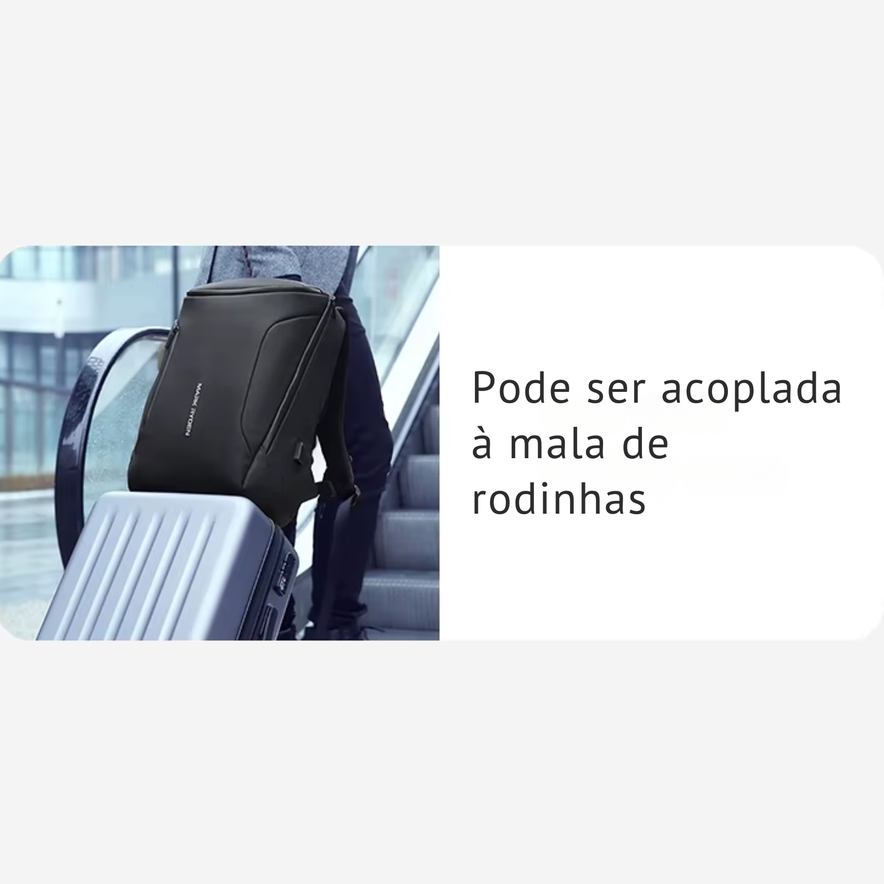 Mochila business masculina preta Mark Ryden Rydentech Pro