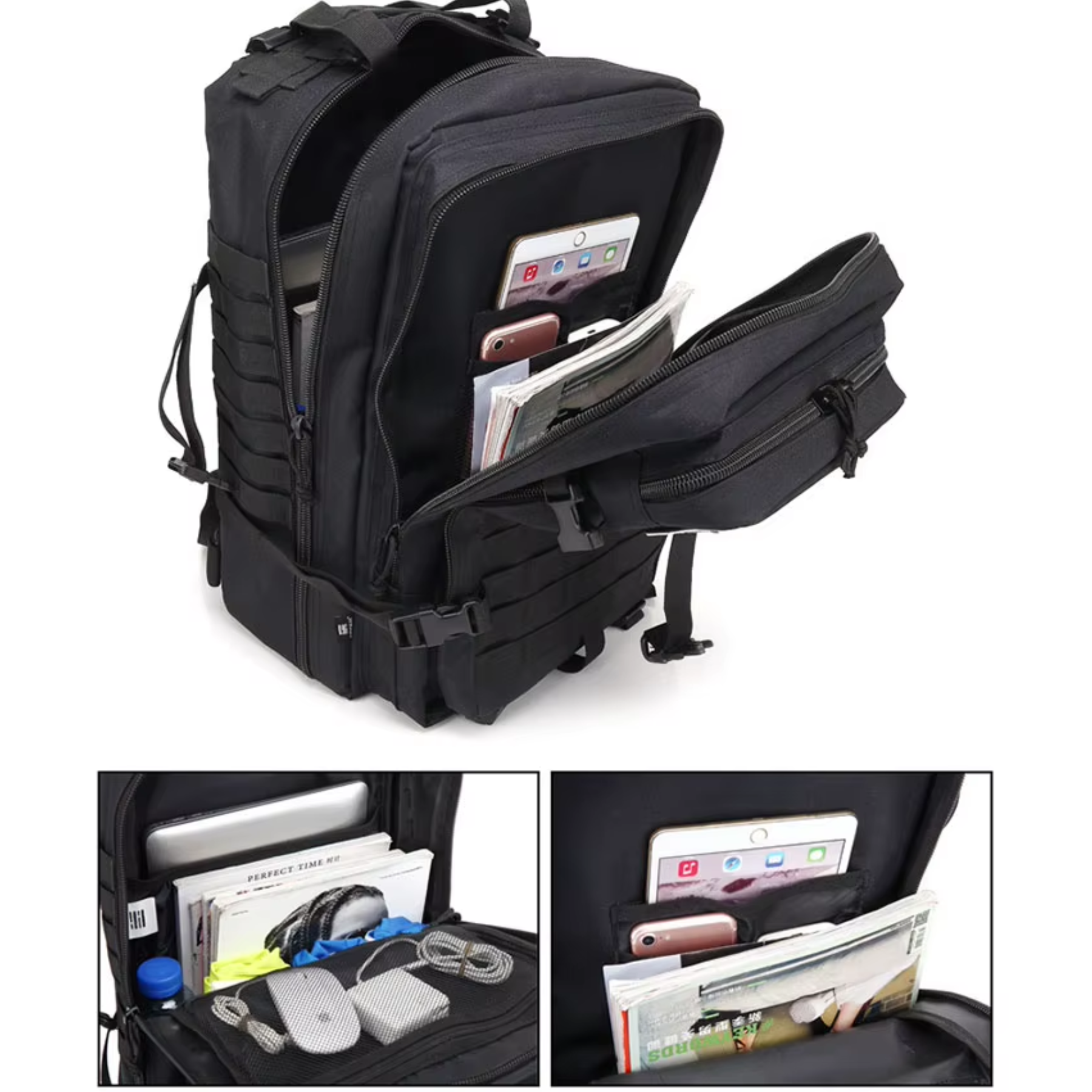 Mochila Tática Militar Impermeável 50L – TactiGear Max Masculina