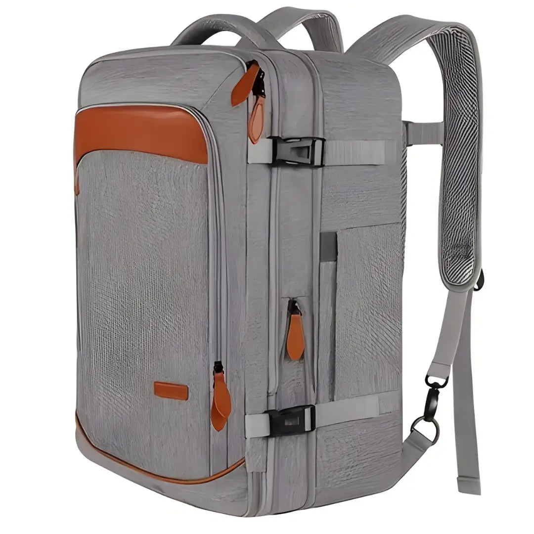 mochila masculina com um kit de necessaire