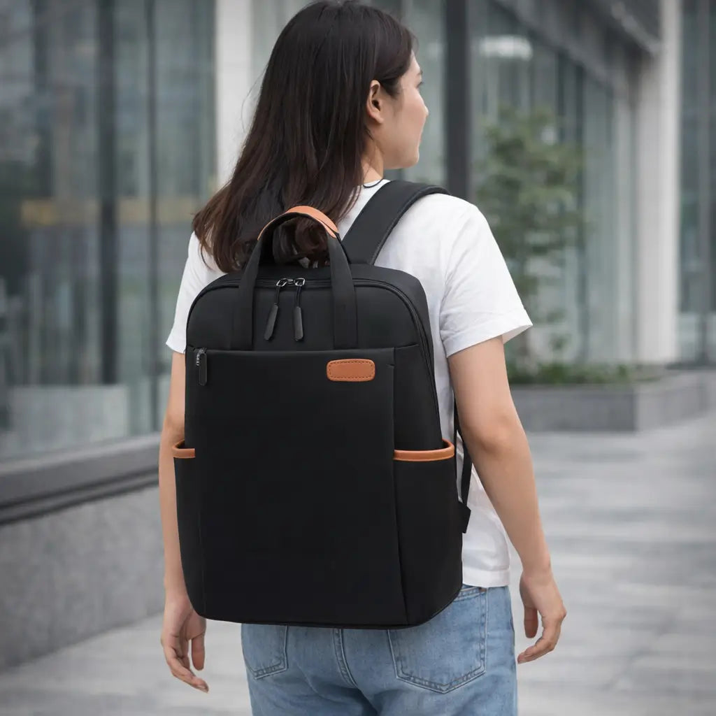 bolsa mochila feminina preta Riliwil