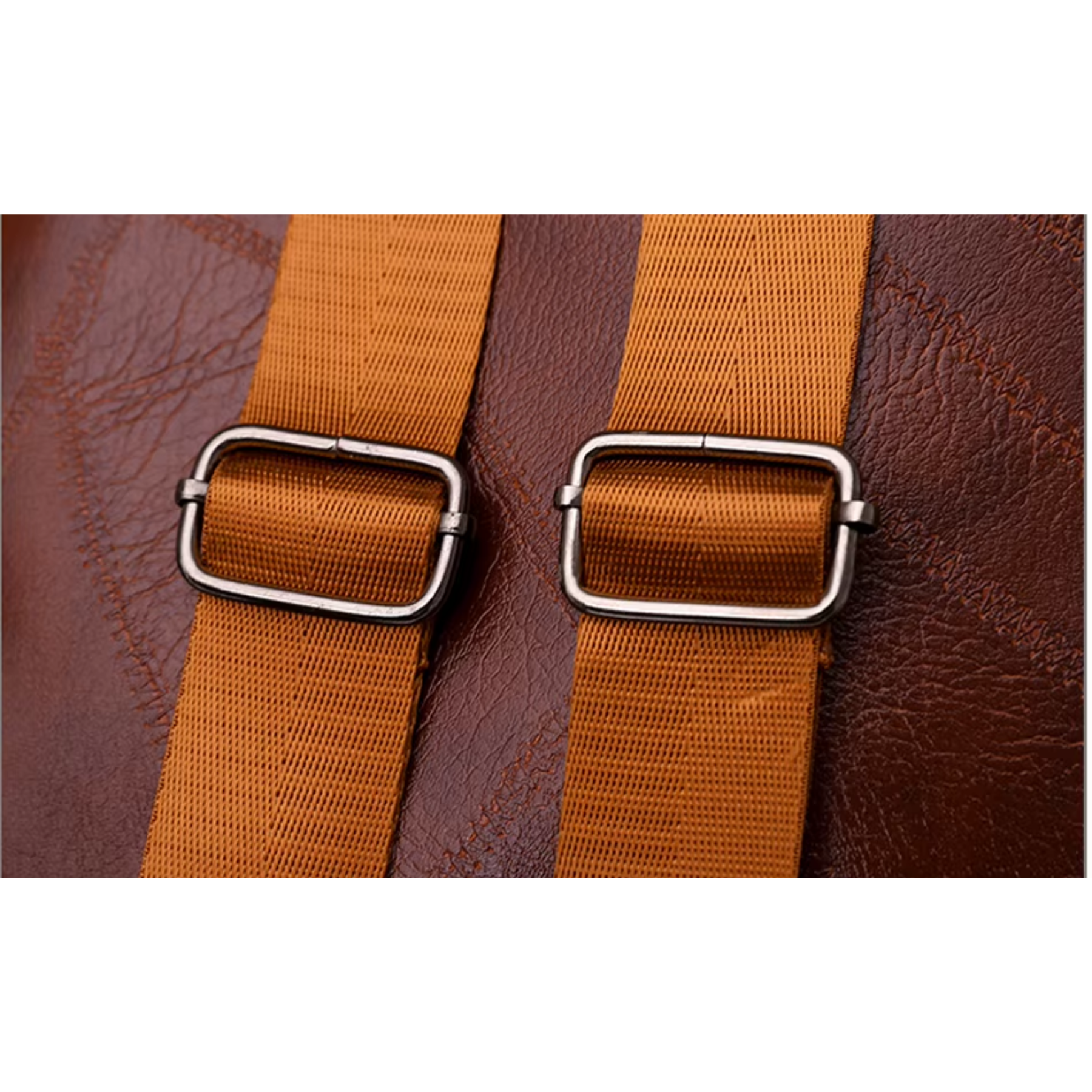 Bolsa Mochila Feminina em Couro ChicShield – Marrom (2 em 1 Bolsa)