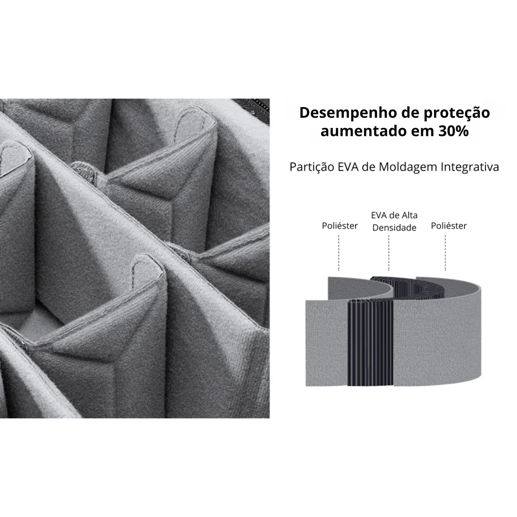 Mochila SnapGear 18L preta com espaço interno para drone e acessórios de voo