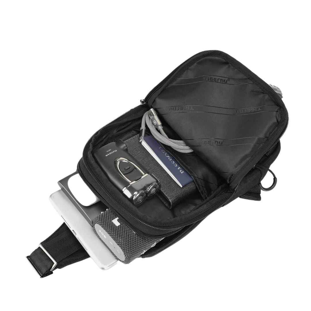 Bolsa Masculina Transversal Camuflada Leopnu