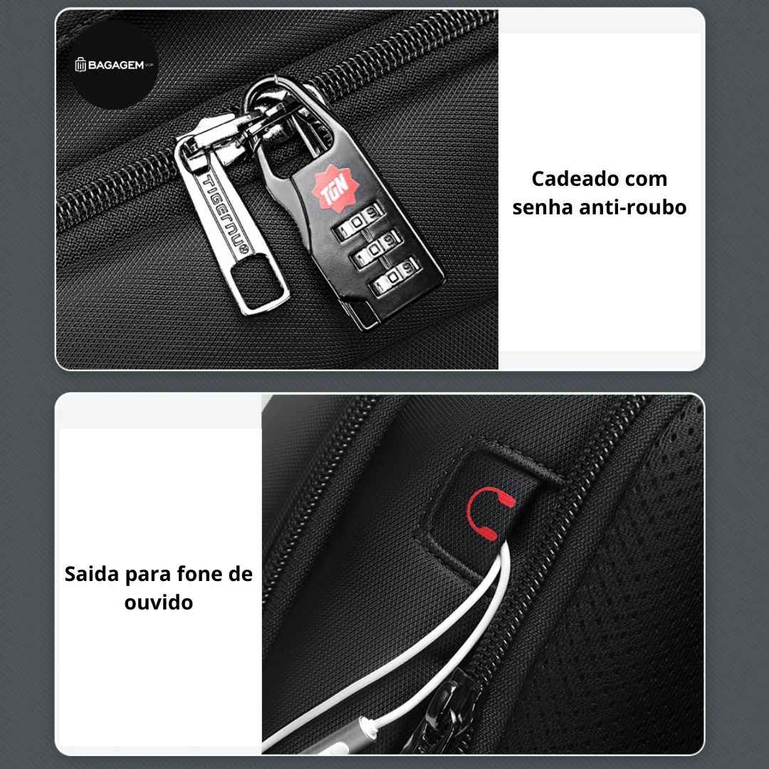 Mochila Masculina Preta Leopnu