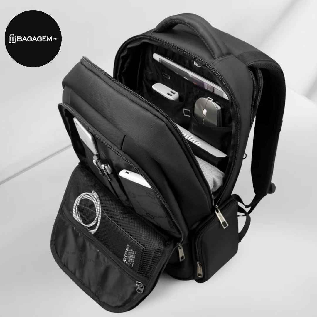 Mochila Masculina Preta Leopnu