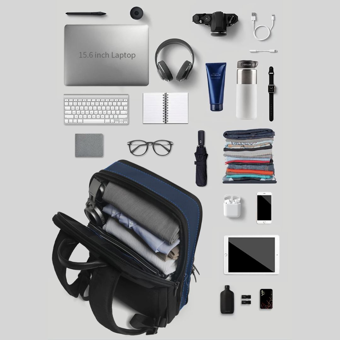 Tigernu - Mochila Expansível Impermeável Para Laptop Bagagem Vip