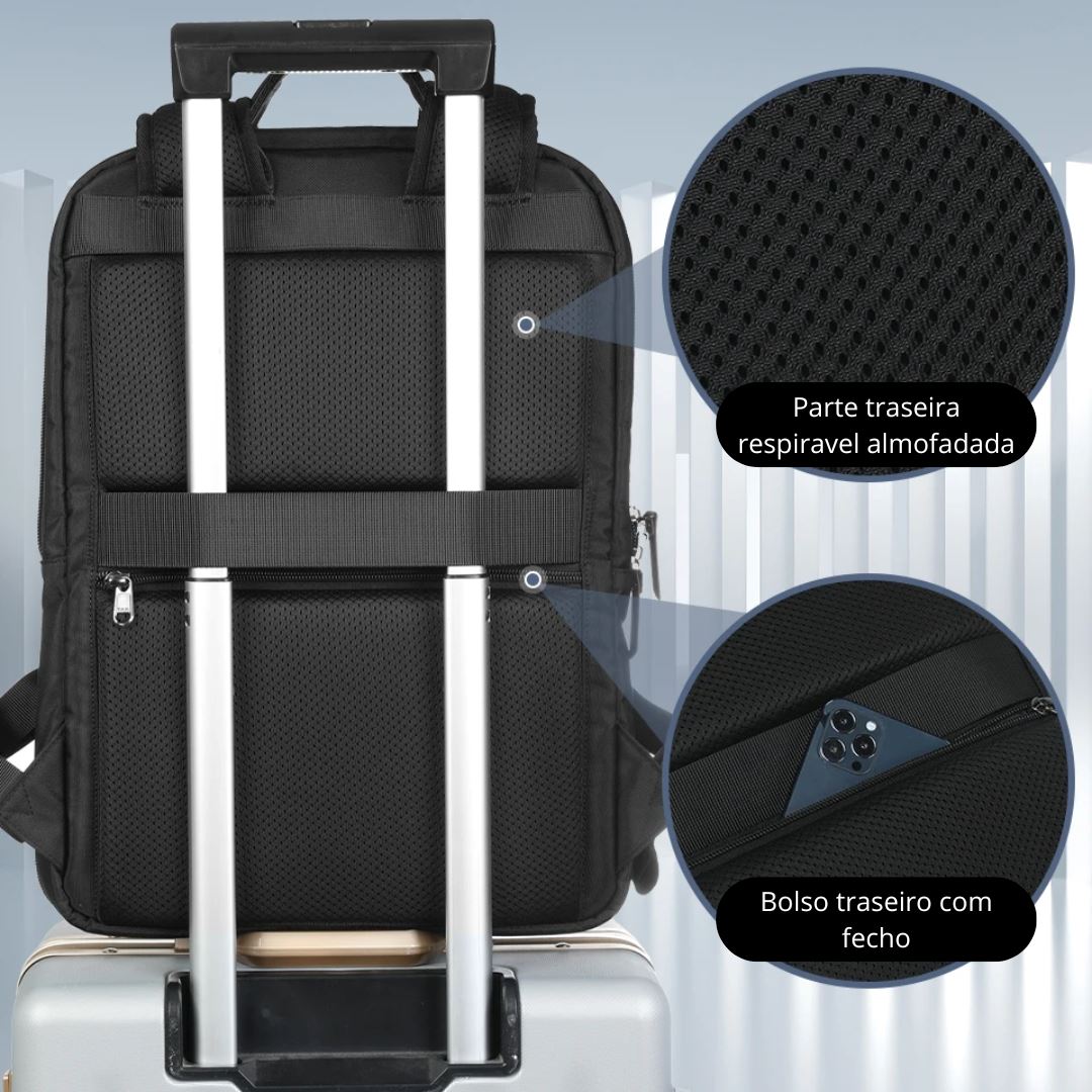 Tigernu - Mochila Expansível Impermeável Para Laptop Bagagem Vip