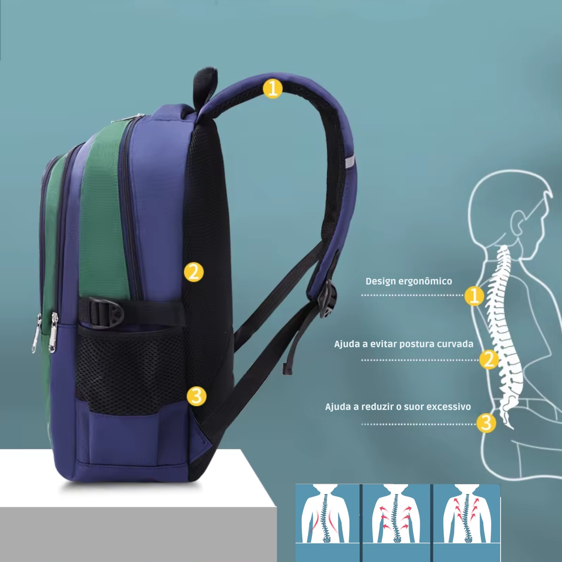 Mochila Escolar Para Menino KidsFlex