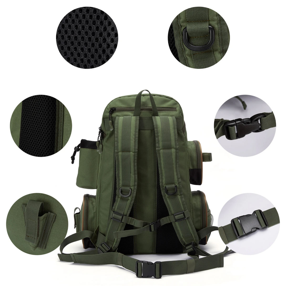 Bolsos externos para acesso rápido no uso outdoor