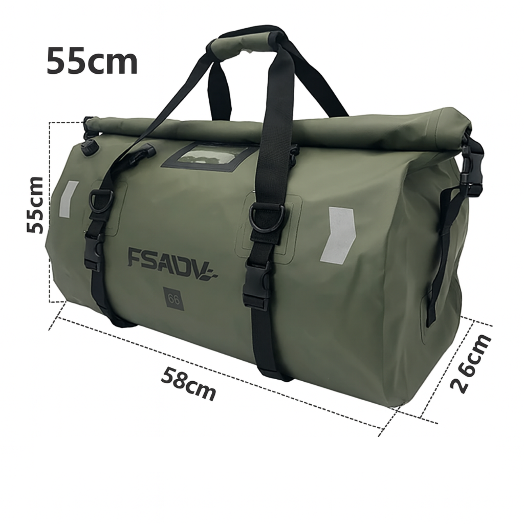 Bolsa Para Moto Impermeável Masculina Motowolf