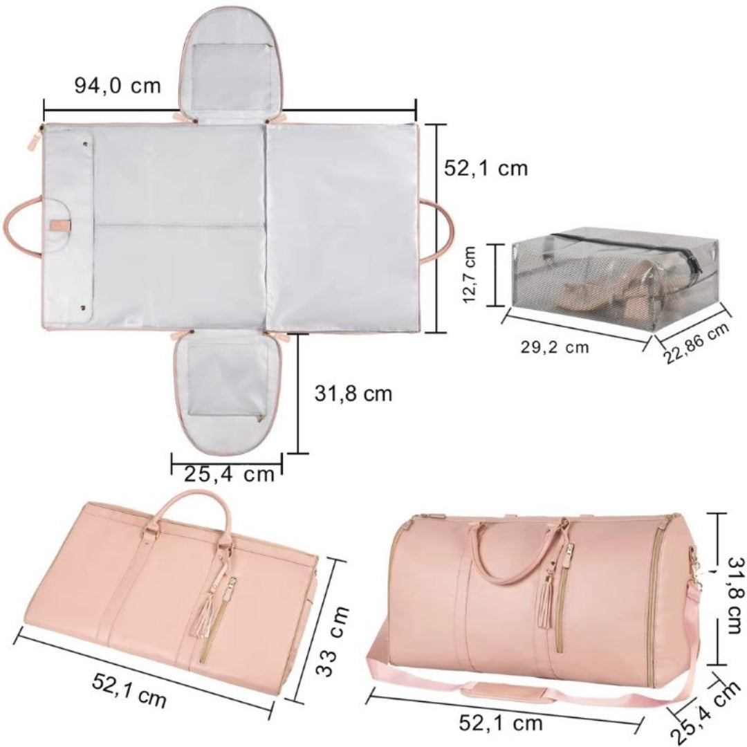 Bolsa De Viagem Feminina EleganceFlex Medidas