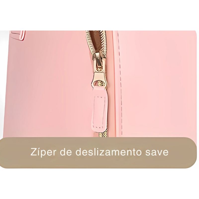 Bolsa De Viagem Feminina Zíper Reforçado
