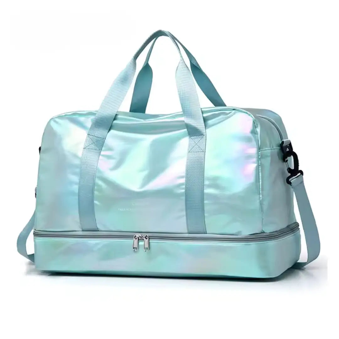 bolsa de academia feminina azul