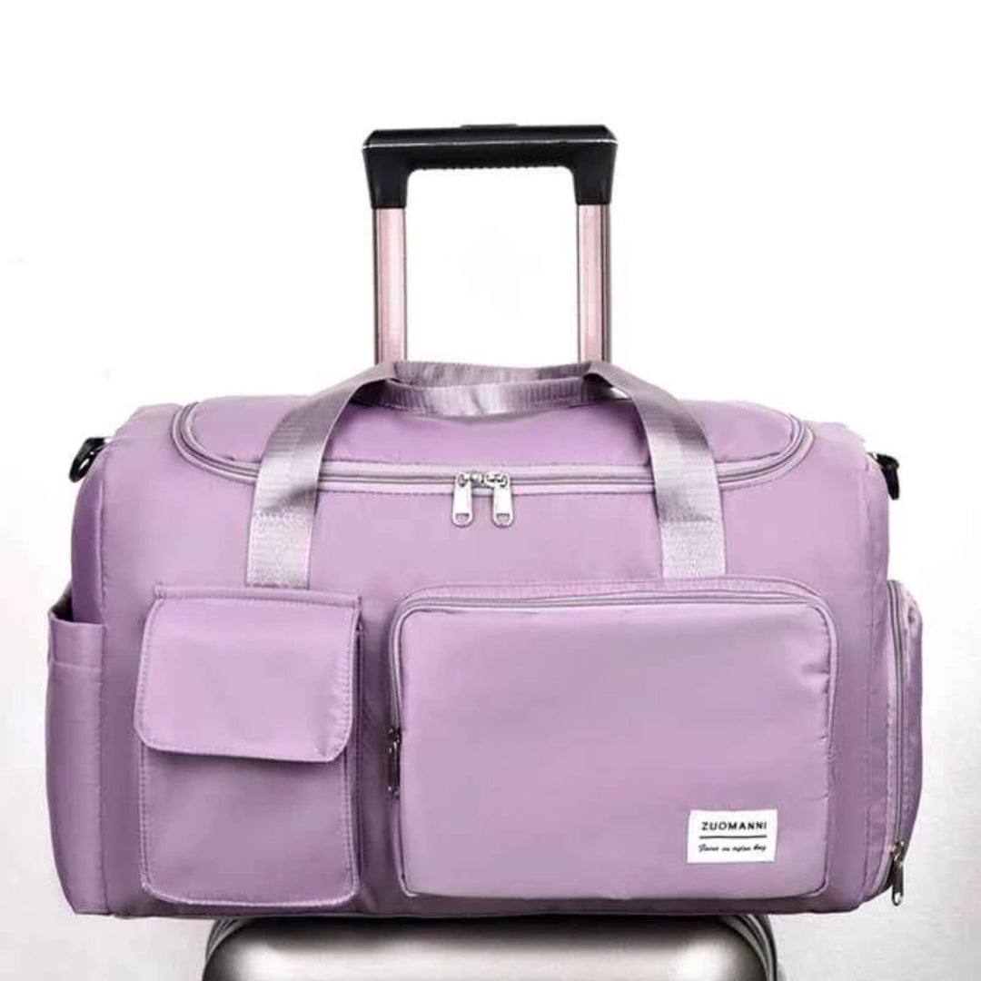 Bolsa de Viagem Feminina Roxa 35 Litros