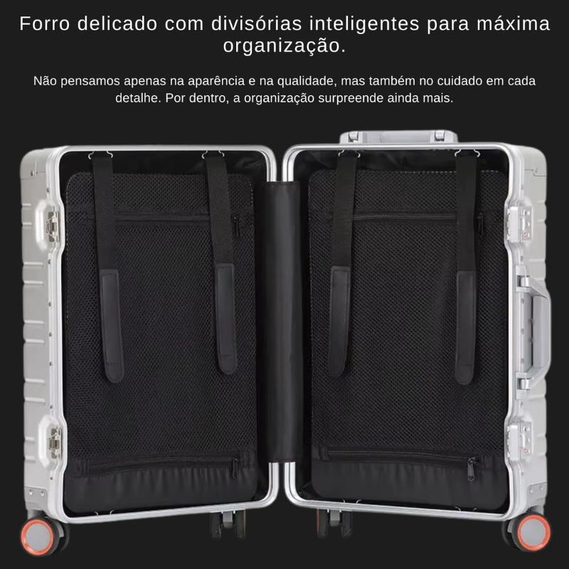 Acabamento prata premium para viagens executivas e lazer