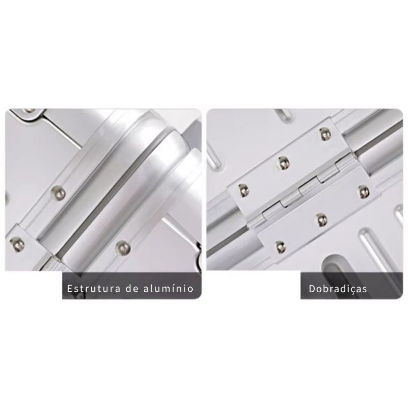 Detalhes da Mala de Aluminio para Viagem 