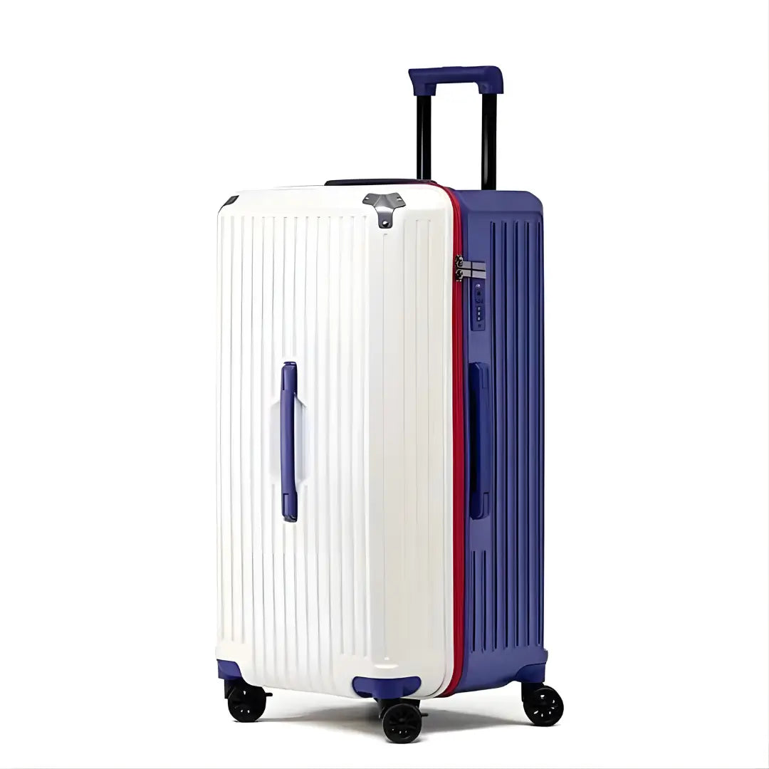 Mala de Viagem Grande FlexTrek Azul e Branco