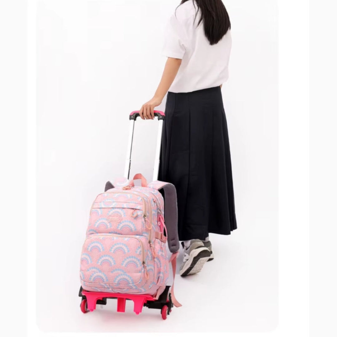 Mochila Escolar Feminina RollyPrincess  + 2 Bolsas