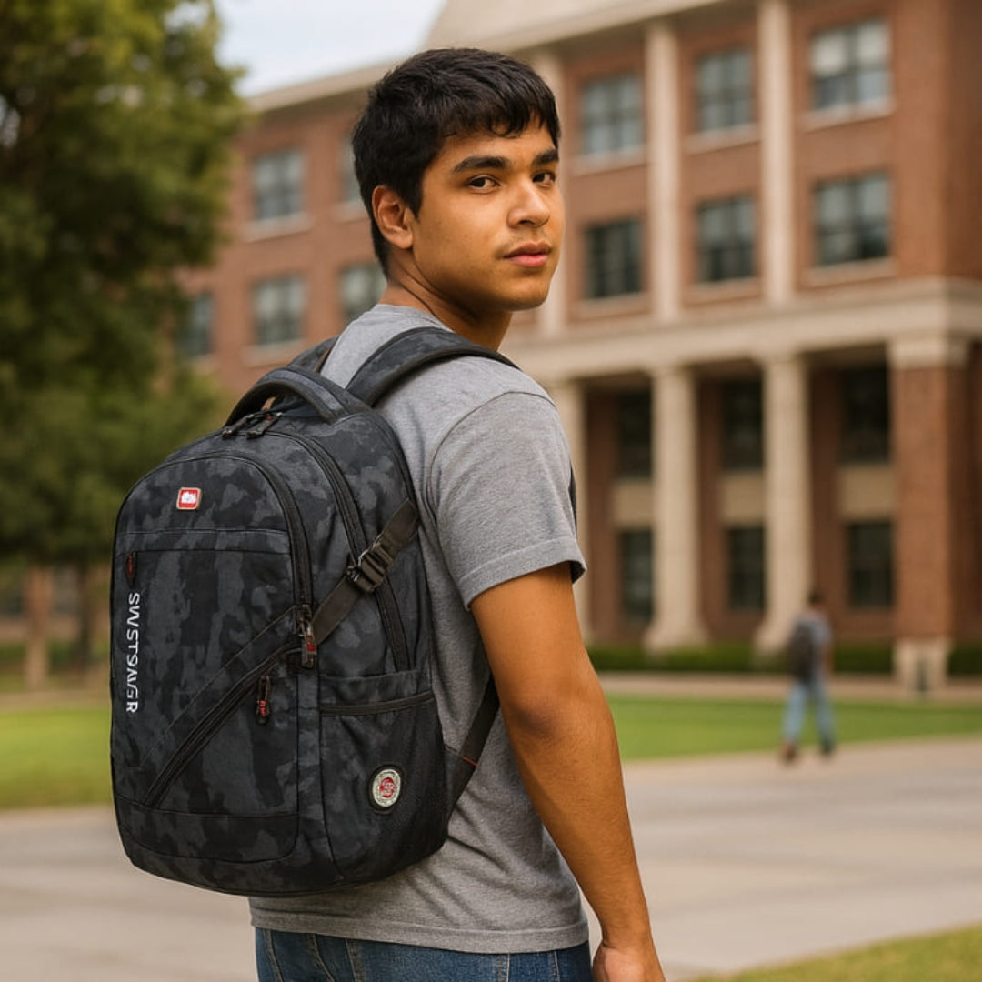 Mochila Escolar SchoolPro Camuflada Bagagem Vip