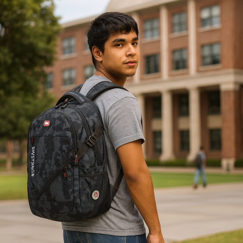 Mochila Escolar SchoolPro Camuflada Bagagem Vip