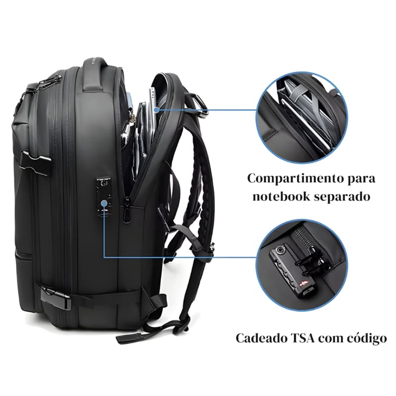 Organização real para notebook, roupas e acesso rápido