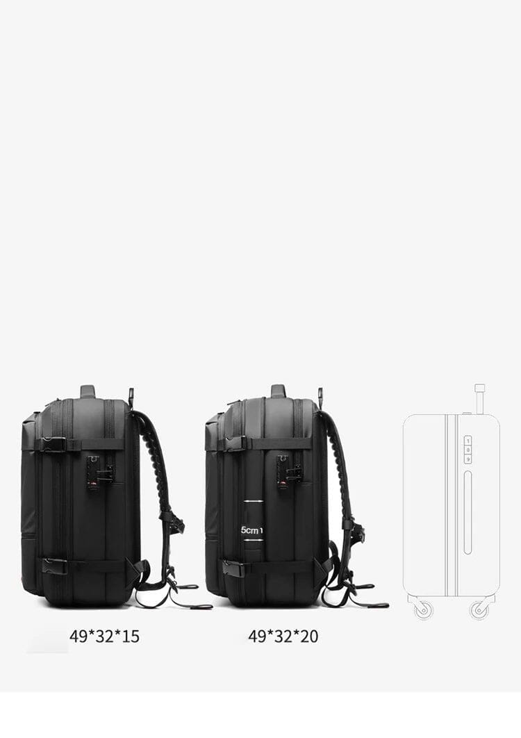 Airback Mochila De Compressão a Vácuo + Bomba de Compreção [Mochila Masculina] - Airback Mochila De Compressão a Vácuo Bagagem VIP 