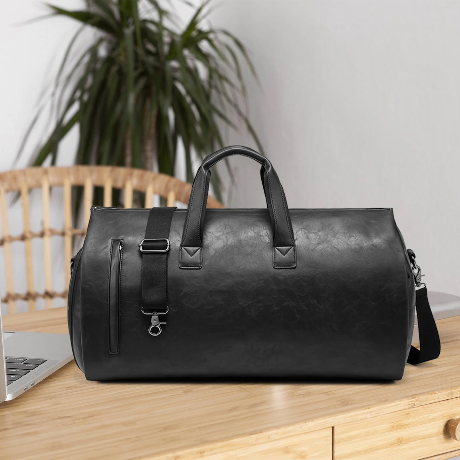 Bag Max - Bolsa em couro com compartimento para sapatos [Malas - Bolsa] - Bag Max - Bolsa em couro com compartimento para sapatos Bagagem Vip 