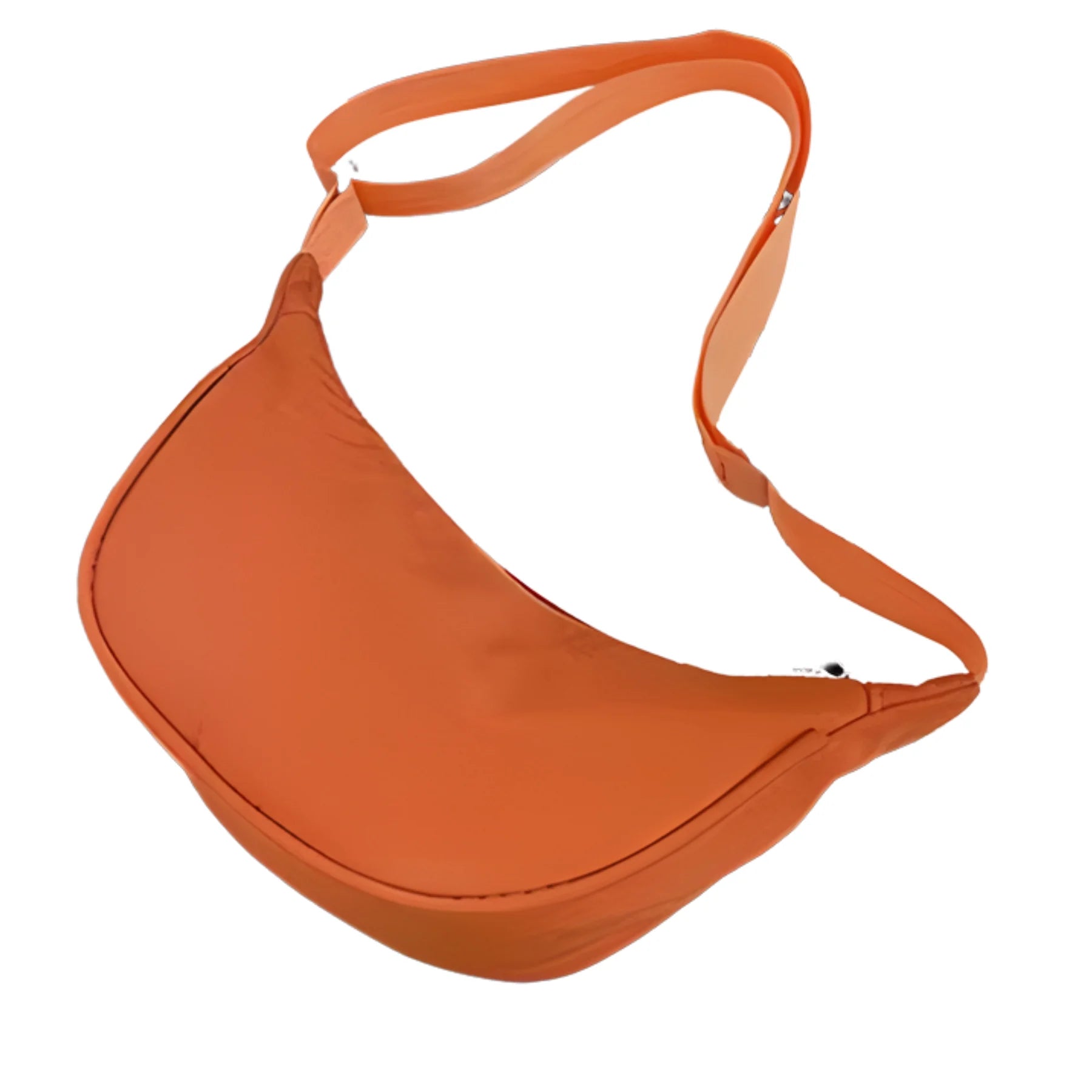 Bolsa Transversal Feminina Laranja Luna Belle vista frontal em fundo neutro