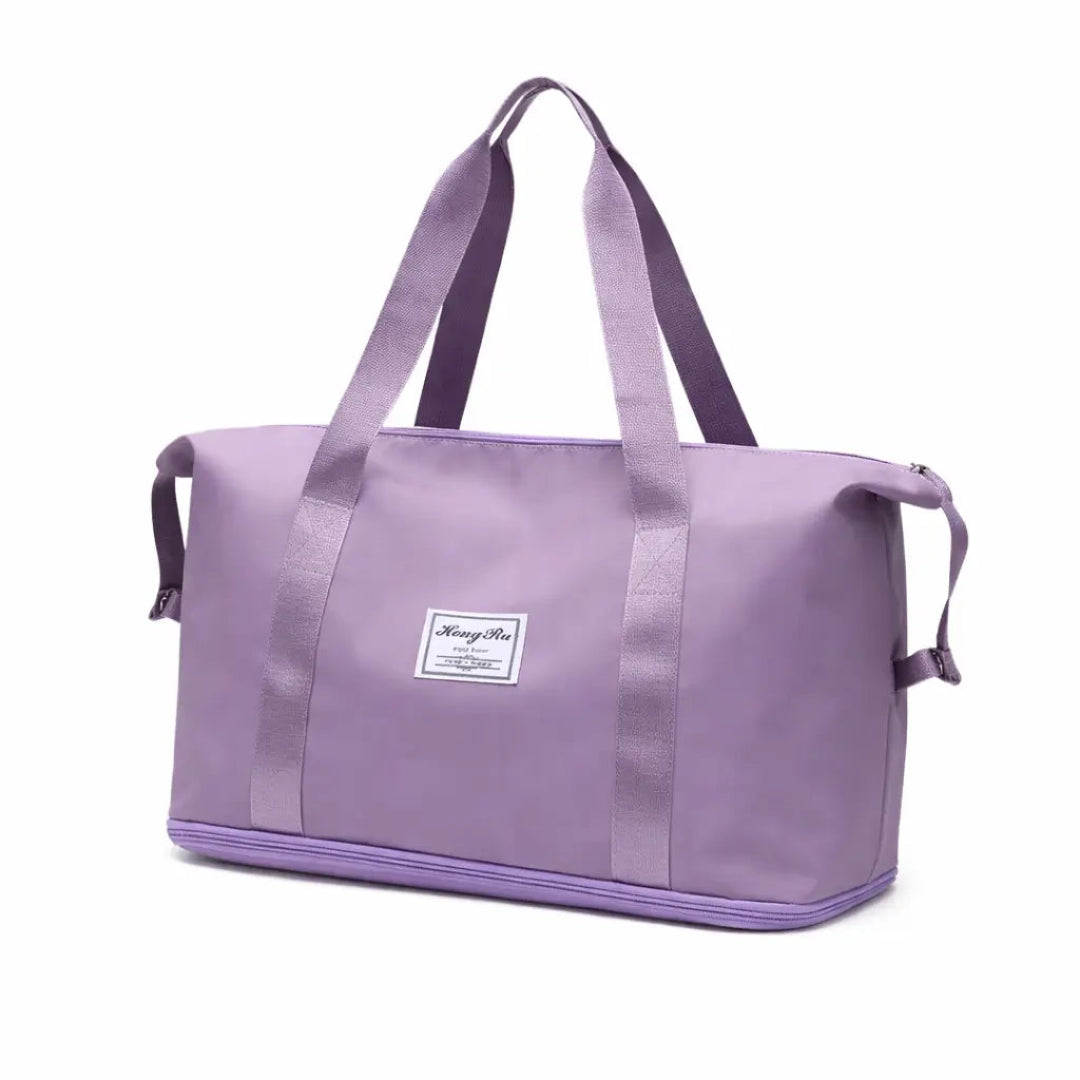 bolsa de viagem feminina roxa 