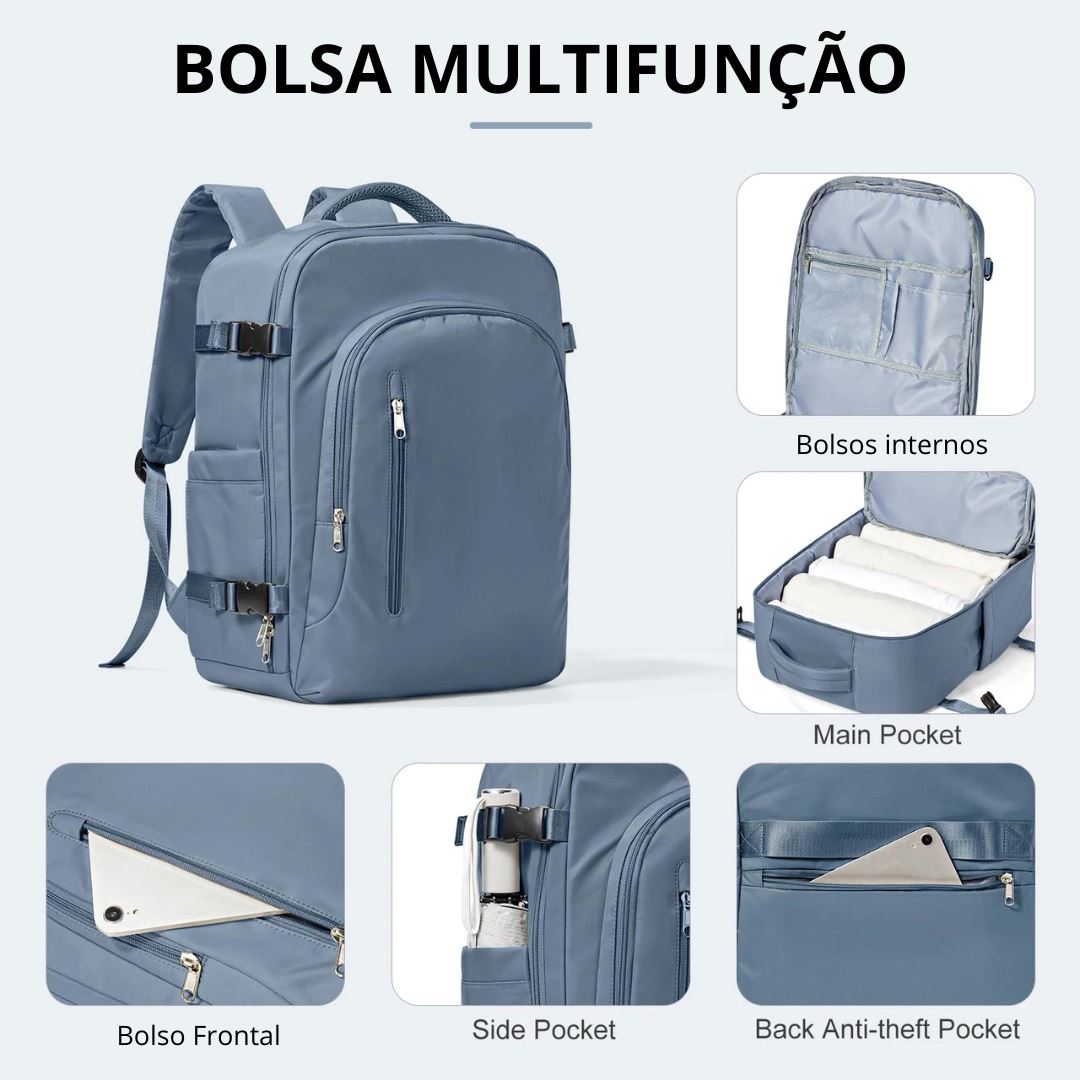 CabinReady - Mochila de Viagem Unisex [Mochila Unisex] - CabinReady - Mochila de Viagem Unisex Bagagem Vip 
