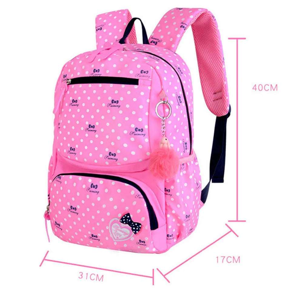 CharmingKid - Mochila Escolar Feminina + 2 bolsas inclusas [Mochila Escolar] - CharmingKid - Mochila Escolar Feminina Bagagem Vip 