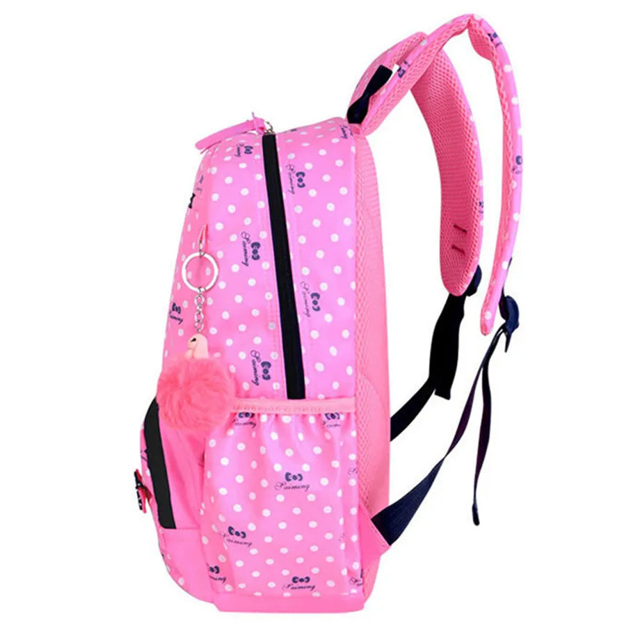 CharmingKid - Mochila Escolar Feminina + 2 bolsas inclusas [Mochila Escolar] - CharmingKid - Mochila Escolar Feminina Bagagem Vip 
