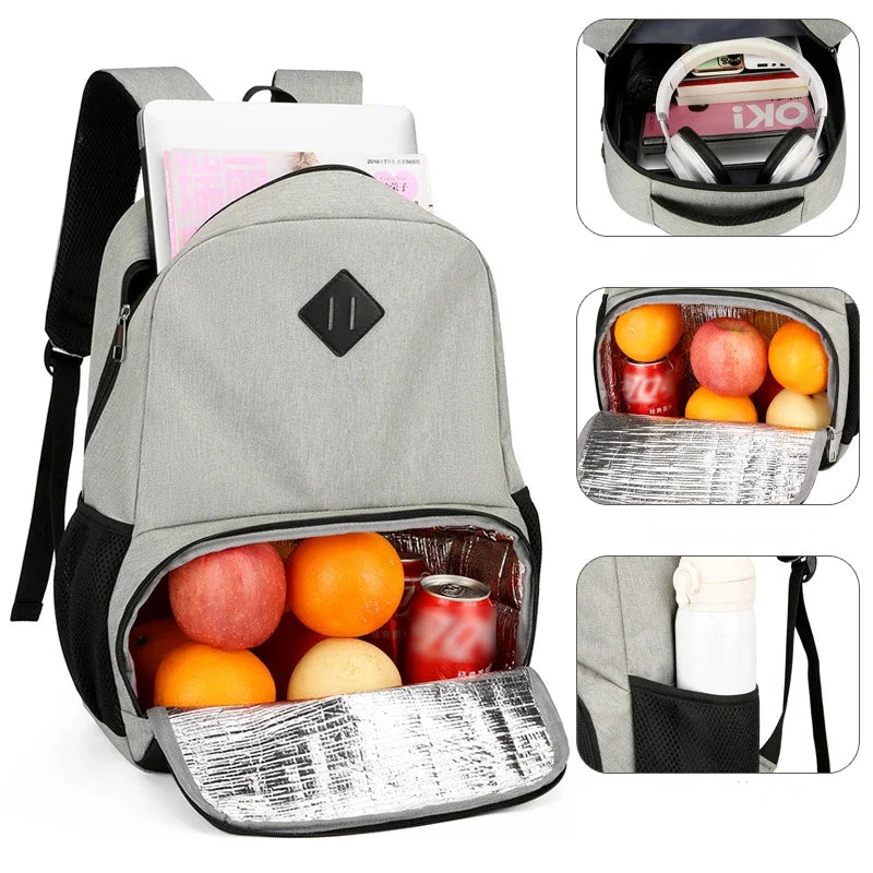 ExecuPack - Mochila Para Notebook Com Compartimento Térmico [Mochila Unisex] - ExecuPack - Mochila Para Notebook Com Compartimento Térmico Bagagem Vip 