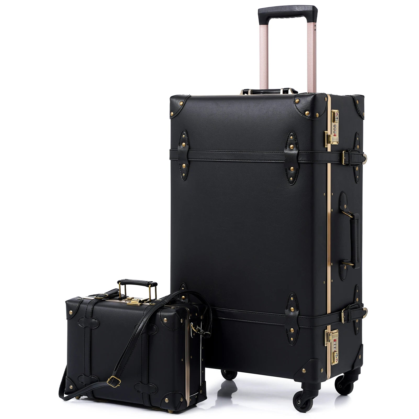 Kit Malas De Viagem Feminina BelleVoyag — PU Premium, TSA e Rodas 360°