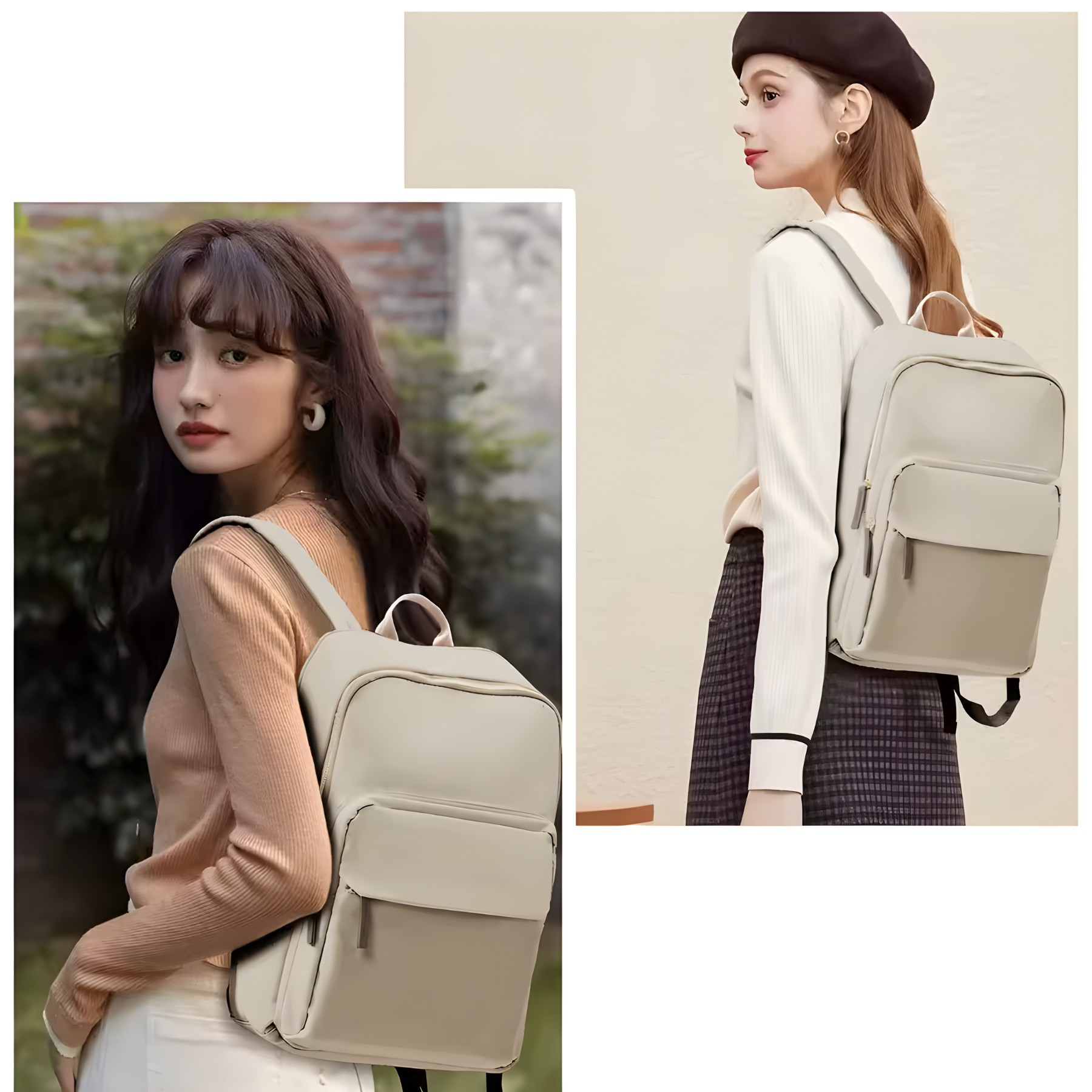 Mochila Escolar Feminina LunaClass 20–35L em Nylon com Compartimento para Notebook