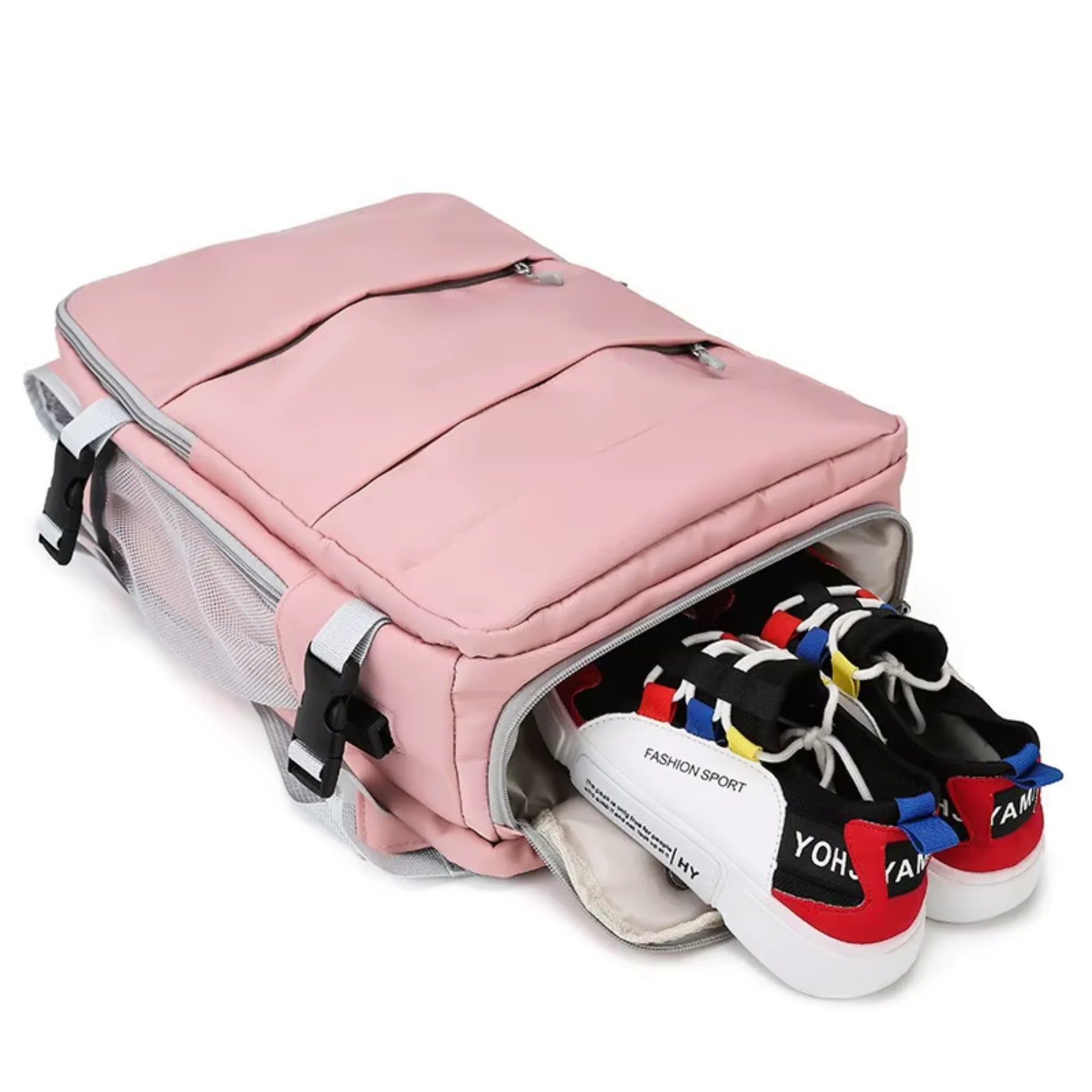 Mochila de Viagem Feminina Rosa TravelDream: Estilo e Conforto para Suas Aventuras