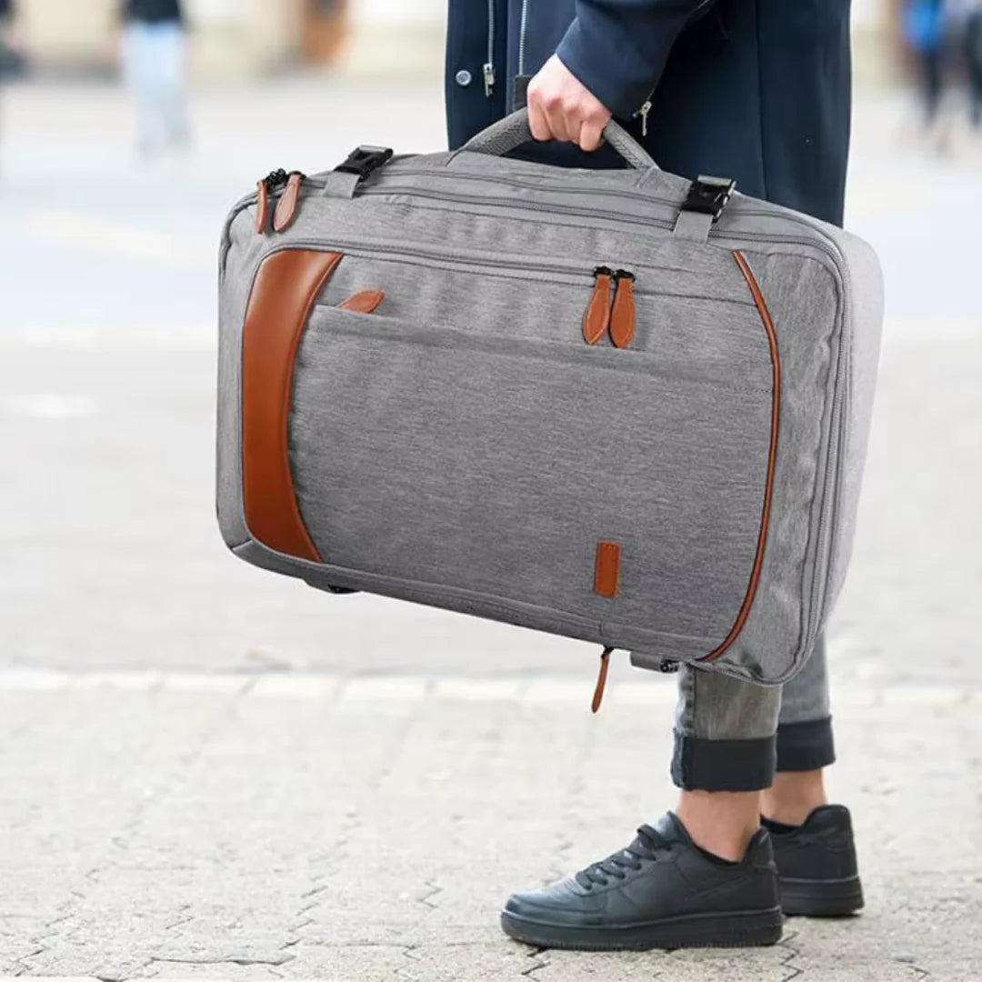 Mochila de Viagem Masculina Grande + Kit 3 Necessaires TravelMaster – Prática e Resistente