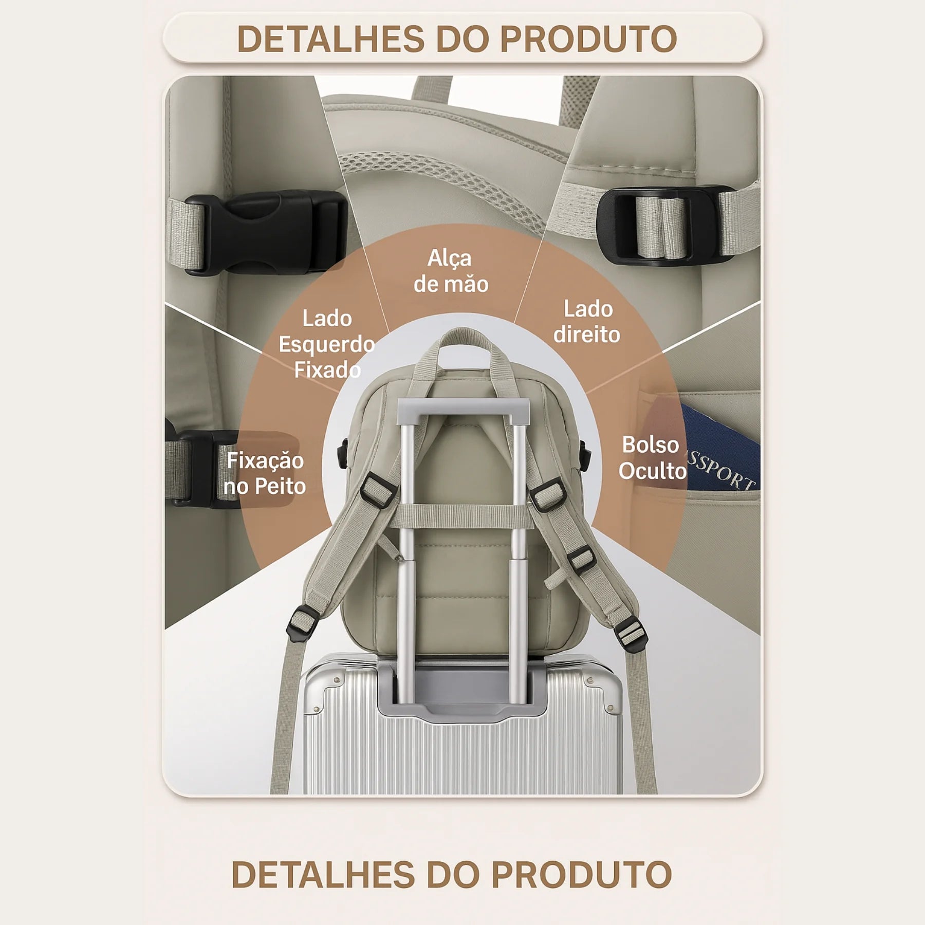 Mochila Masculina De Viagem ExpanTravel