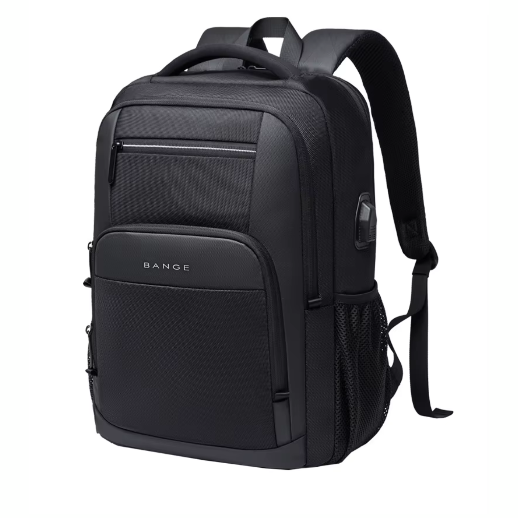 Mochila masculina preta Zonge para notebook 15,6" com design executivo