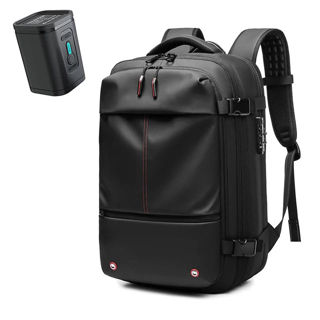 Airback Mochila De Compressão a Vácuo + Bomba de Compreção [Mochila Masculina] - Airback Mochila De Compressão a Vácuo Bagagem VIP Preto 