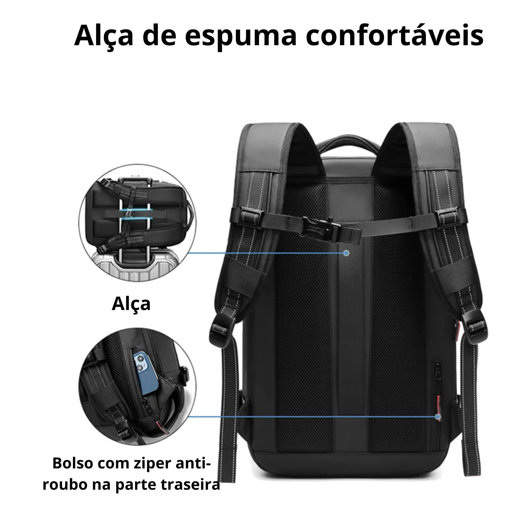 Mochila De Viagem Masculina Airback