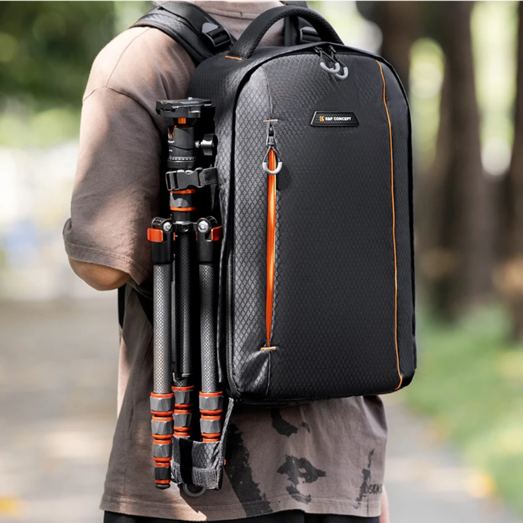 Bolsa mochila para câmera DSLR SnapGear preta com alça reforçada