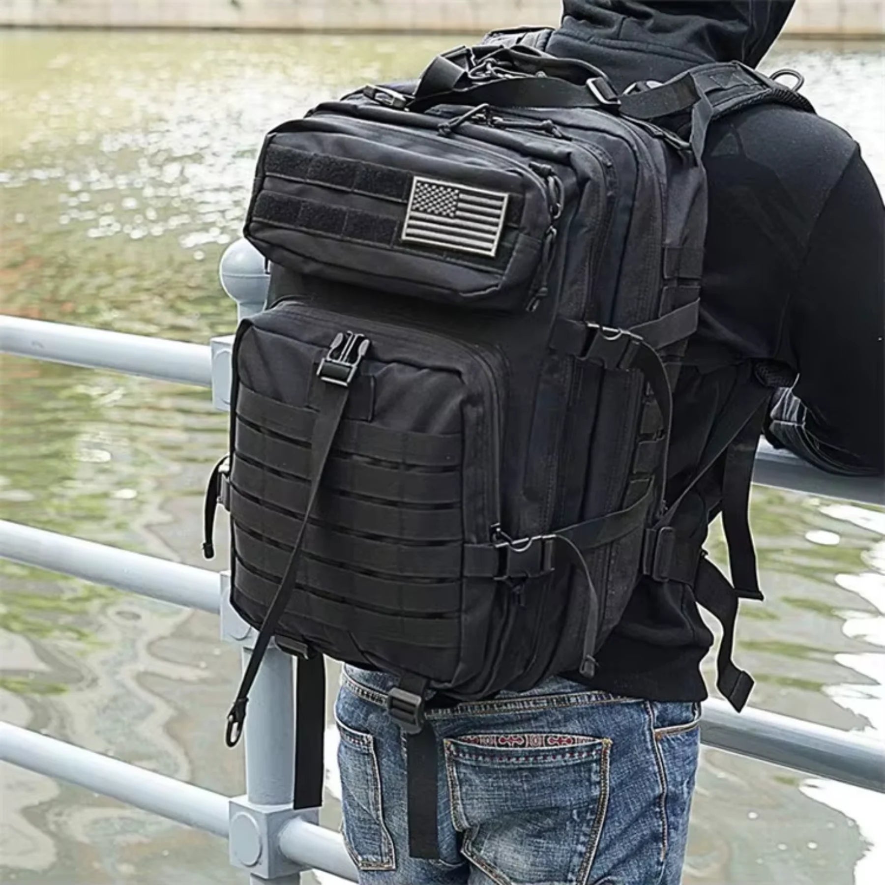 Mochila Tática Militar Impermeável 50L – TactiGear Max Masculina